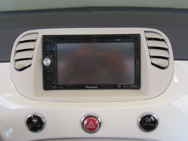 2DIN redukce pro Fiat 500 06/2007- perleťově šedá