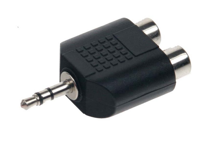 redukce Jack 3,5mm samec/2xCINCH samice