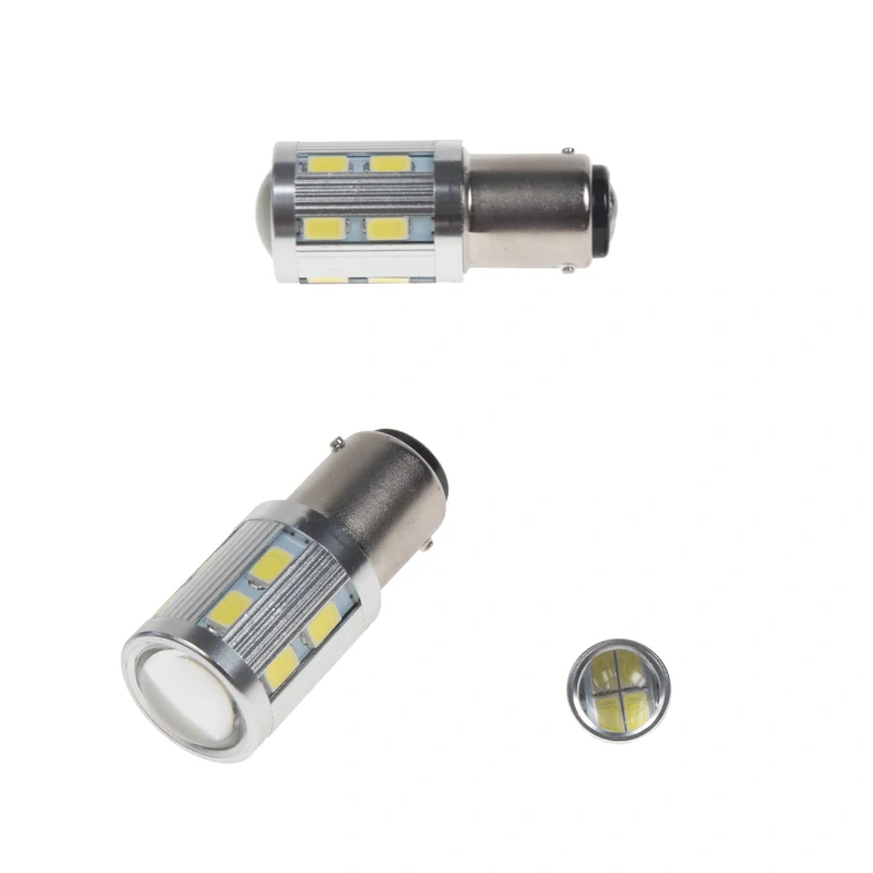 LED BA15d (jednovlákno) bílá, 12-24V, 16LED/5730SMD