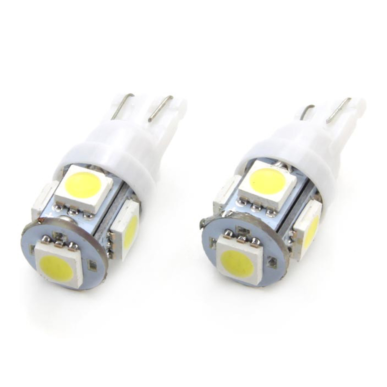 LED ŽÁROVKY T10 (W5W) 5SMD 12V, BÍLÁ 2KS