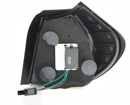 ZADNÍ SVĚTLOMETY, LAMPY BMW 1, E87, E81 2004-2007, LED BAR, ČERNÉ, KOUŘOVÉ