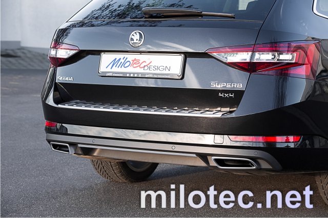Práh pátých dveří s výstupky, ABS - Alu-Brusch, Škoda Superb III. Limousine