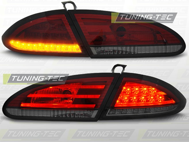 ZADNÍ SVĚTLA, LAMPY LED SEAT LEON, 2005-2009, KOUŘOVÉ, ČERVENÉ