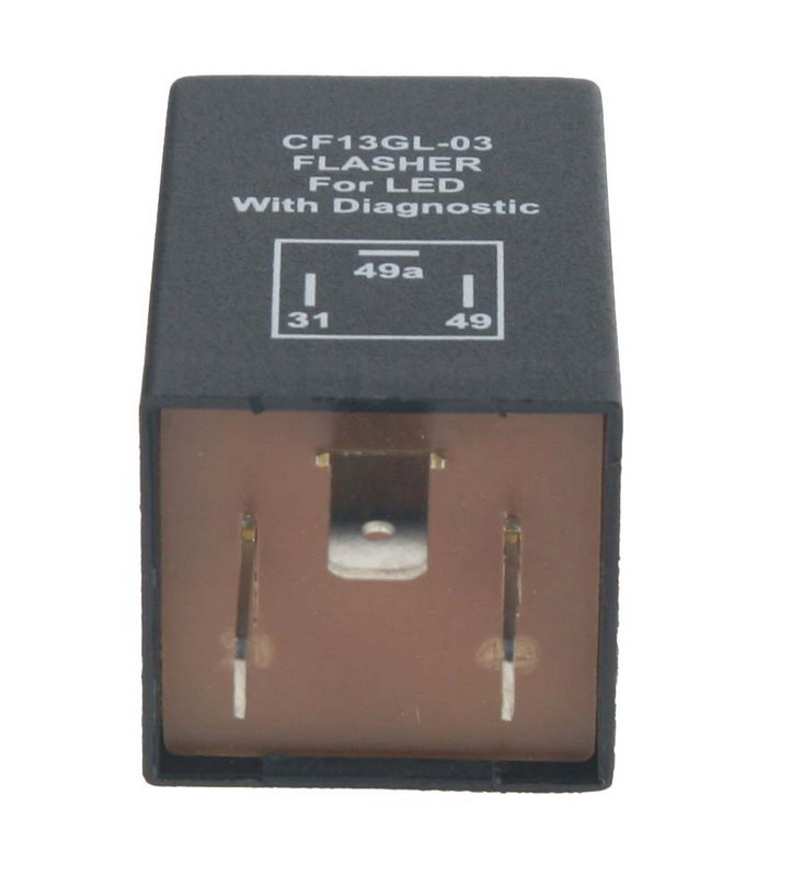 přerušovač blinkrů LED, 12V, 1-10A pro evropské vozy