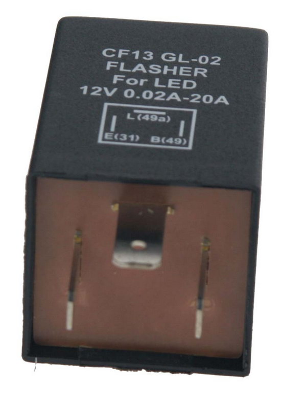 Přerušovač blinkrů LED, 12V,0,02-20A pro evropské vozy
