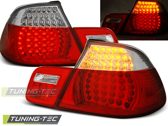 Světla zadní BMW E46 04.99-03.03 CABRIO RED WHITE LED
