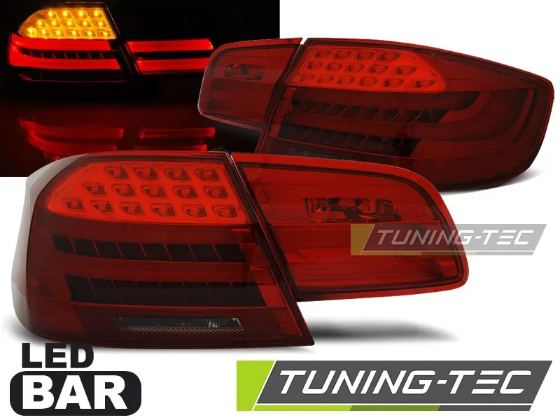 ZADNÍ LED SVĚTLA BMW E92, 2006-2010, LED BAR, ČERVENÉ, KOUŘOVÉ