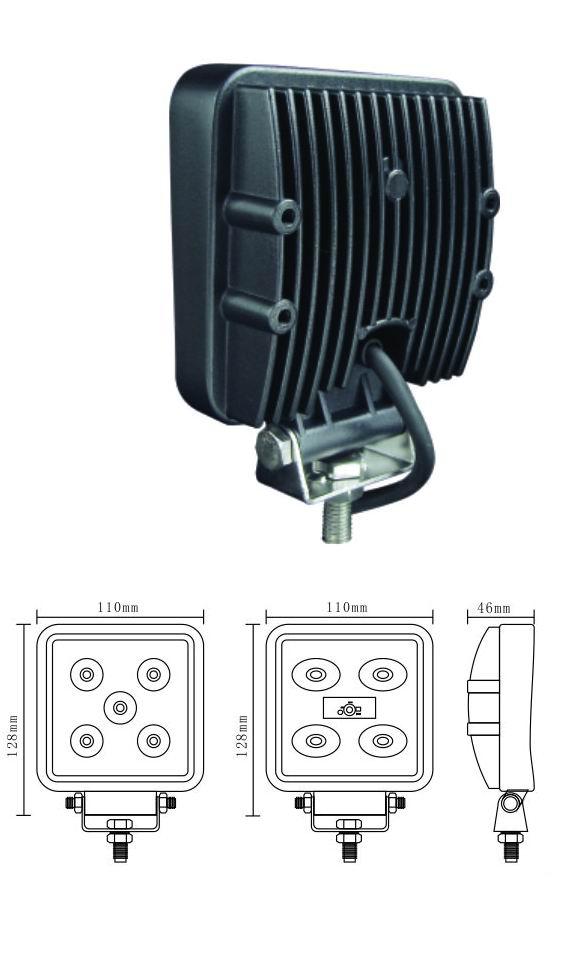 LED-světlo na pracovní stroje 10-30V