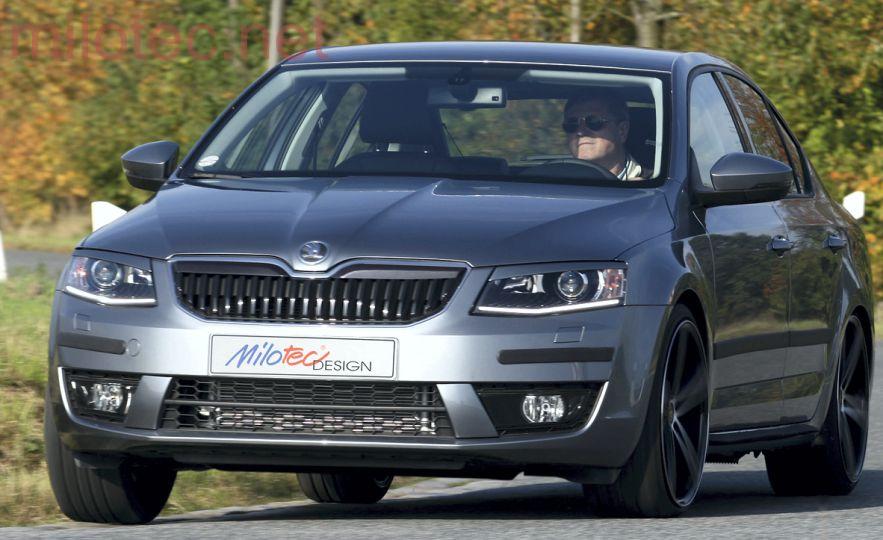 Kryty světlometů Milotec (mračítka) - ABS černá metalíza, Škoda Octavia III. Lim