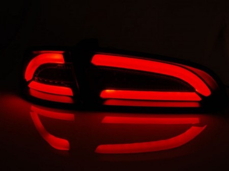 Zadní světla Seat Ibiza 6L 02.02-08 červená/kouřová LED BAR
