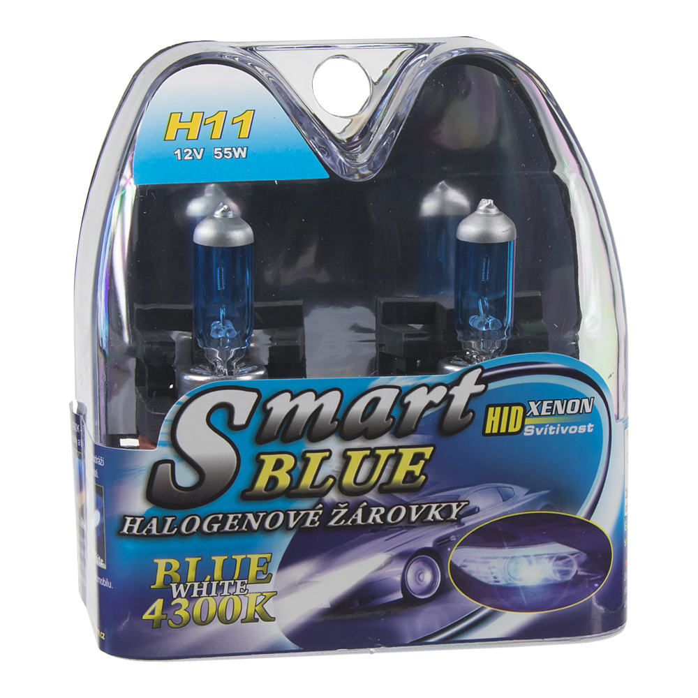 Halogen. žárovka 12V s paticí H11, Blue white 4300K