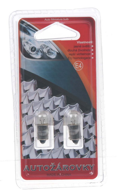 žárovka 12V (T4W) BA9S bílá