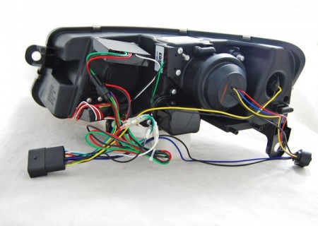 PŘEDNÍ SVĚTLA AUDI A6, 2004-2008, XENON, TUBE LIGHT, LED, CHROM + DENNÍ SVÍCENÍ 