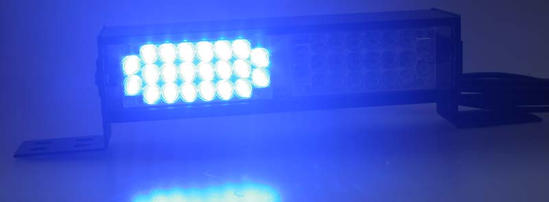 LED světelná alej, 44x LED 5mm, modrá 220mm
