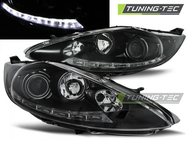 Přední světlomety, světla, lampy Ford Fiesta 2008- MK7, LED Daylight, černé black
