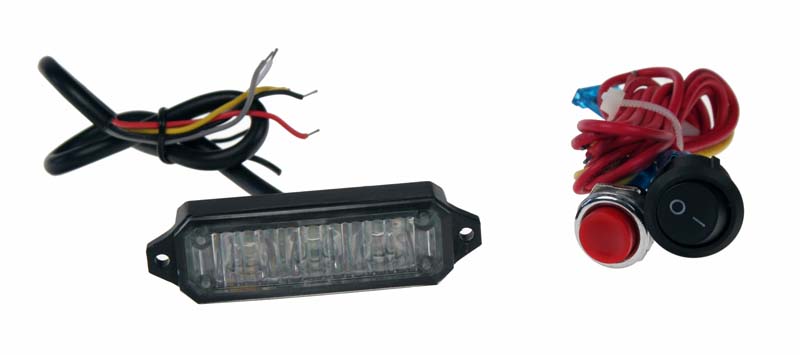 MINI PREDATOR 3x1W LED, 12-24V, oranžový