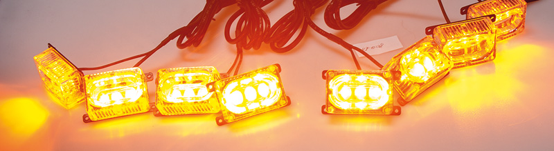 LED PREDATOR do mřížky, 12V, oranžový
