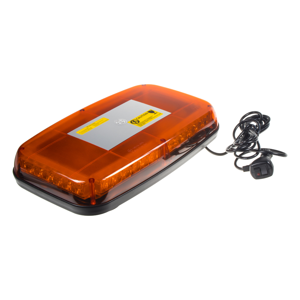 Rampa oranžová, 36LEDx1W, magnet, 12-24V, 360mm, ECE R10