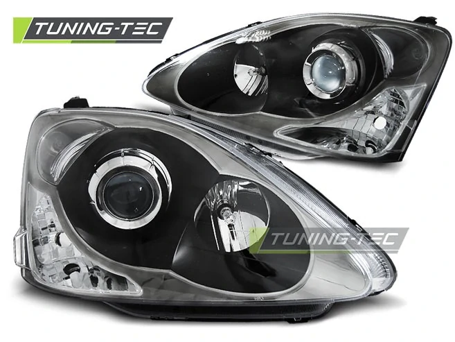 Přední světlomety, světla, lampy Honda Civic, 2004-2006 hatchback black