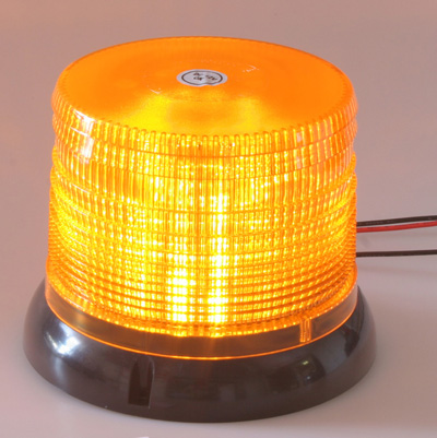 LED maják, 12-24V, oranžový, homologace