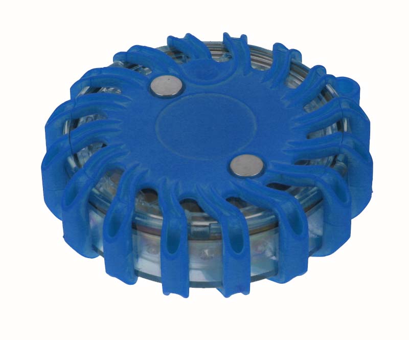 LED výstražné světlo 16LED, modré, set 6ks
