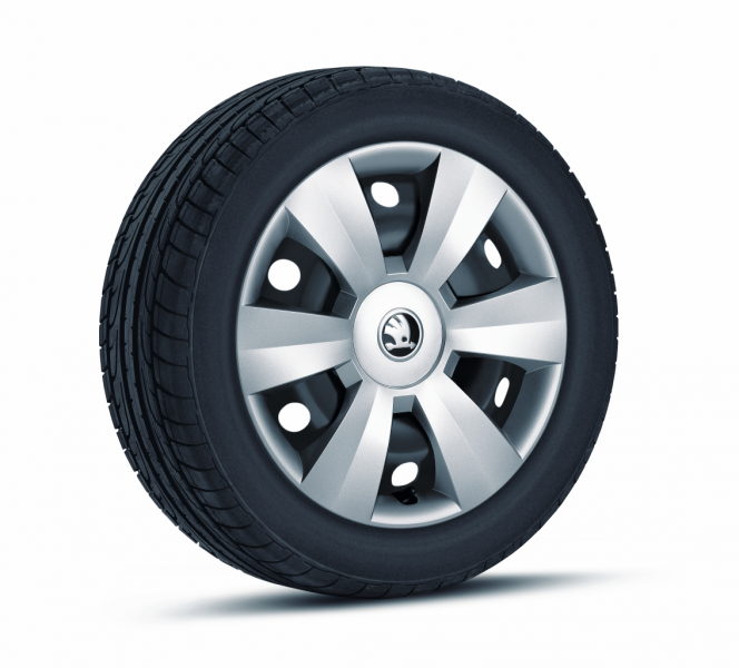 Škoda Fabia III, Rapid-Kryty kol Dentro 6,0Jx15 original - 4 ks