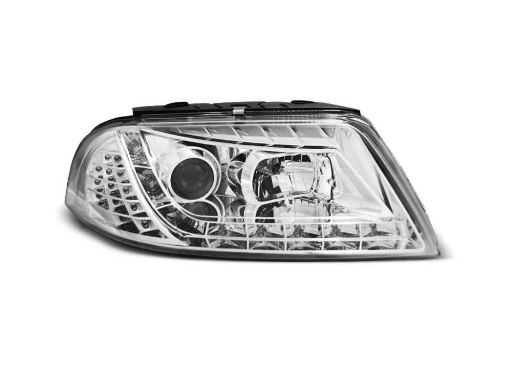 Přední světla Devil Eyes VW Passat 3BG 00-04 chrom LED blinkr