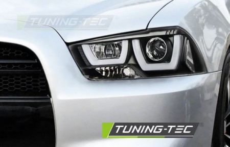 Světla přední DODGE CHARGER LX II 11-15 TUBE LIGHT BLACK