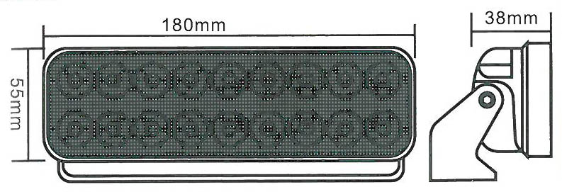LED  světlo na pracovní stroje 10-30V