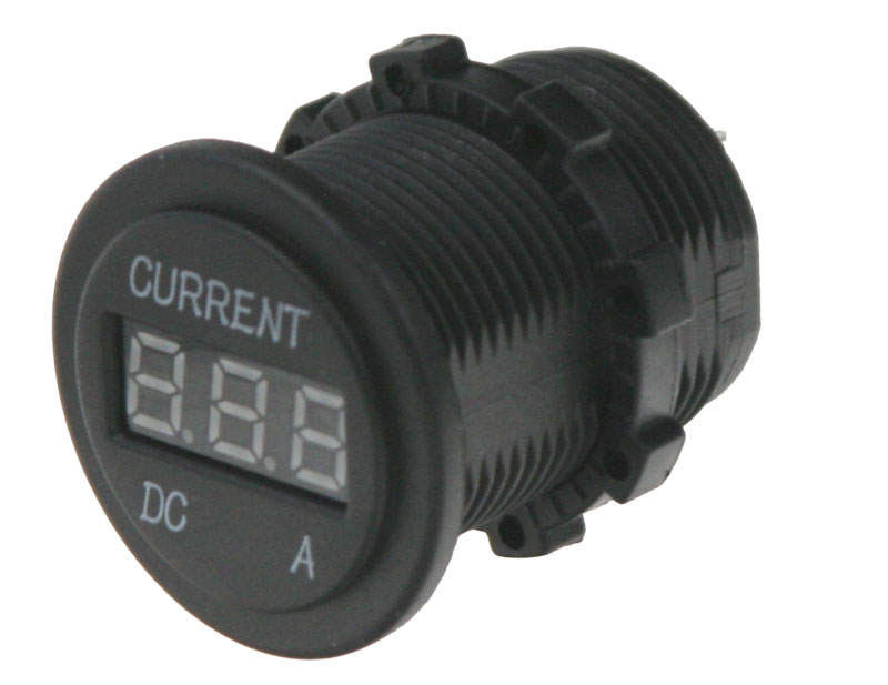 Digitální ampérmetr 0-10A červený
