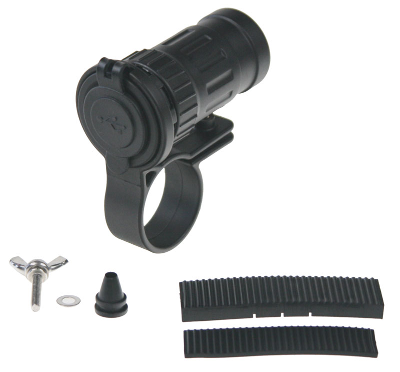 2xUSB zásuvka voděodolná na řidítka / trubku