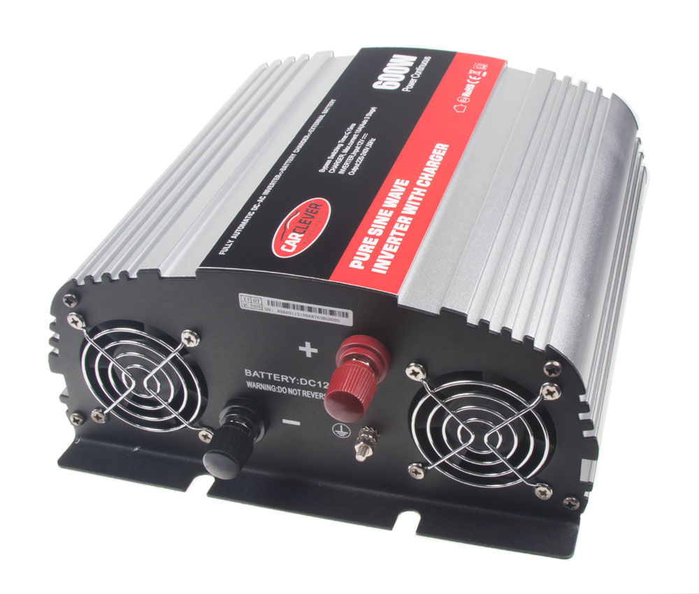 Sinusový měnič napětí UPS 600W 12/230V + nabíječka 12V/10A