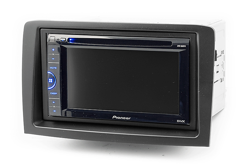 2DIN redukce pro Fiat Idea 2003-, Lancia Musa - černý