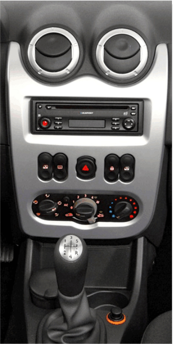 2DIN redukce pro Dacia Duster, Logan, Sandero