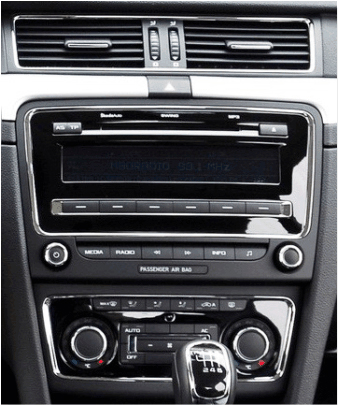 2DIN redukce pro Škoda Superb 2