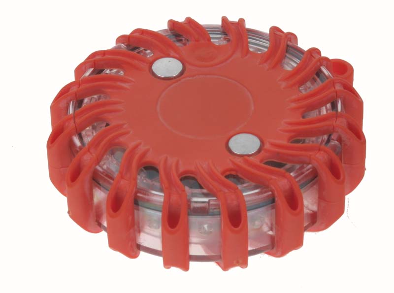 LED výstražné světlo 16LED, červené, set 6ks