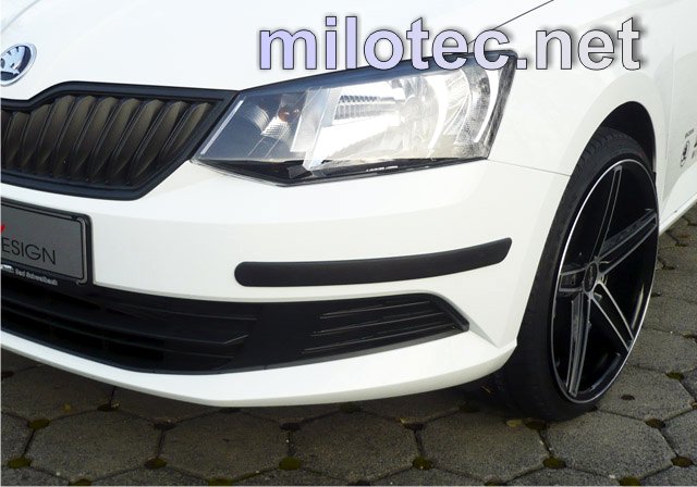 Ochranné lišty předního a zadního nárazníku, Škoda Fabia III. Lim. + Combi