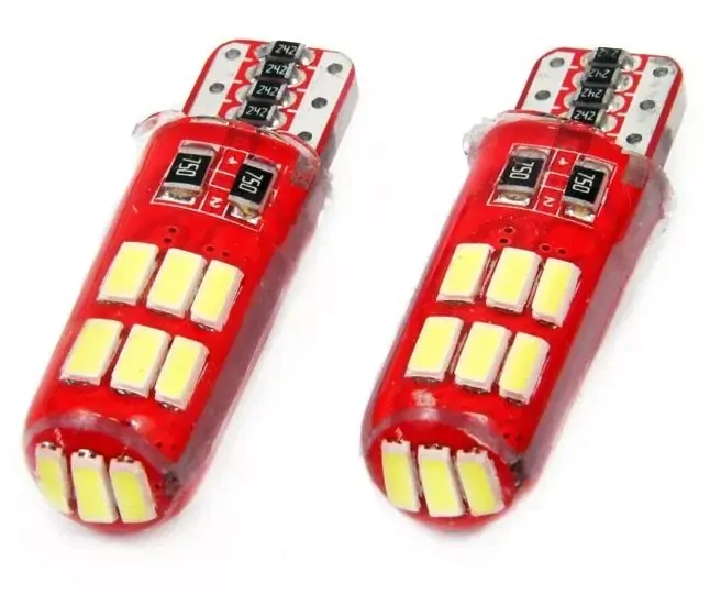 LED parkovací žárovky T10 - 15 SMD CAN-BUS, bílé 6000K (2 ks) - Amio