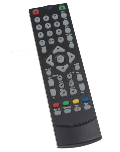 DVB-T2/HEVC/H.265 digitální tuner s USB + 2x anténa