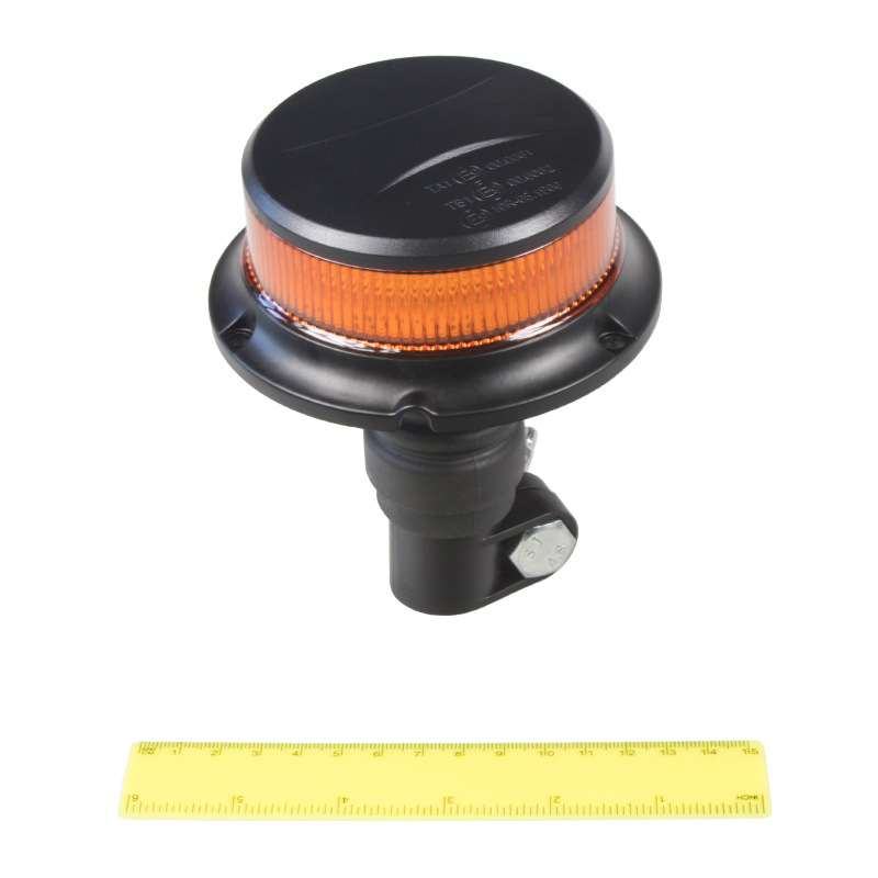 LED maják, 12-24V, 18x1W oranžový na držák, ECE R65