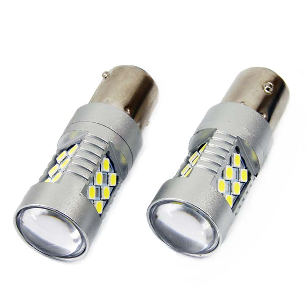LED ŽÁROVKY BA15S CAN-BUS - 24 SMD BÍLÉ (2 KS) - AMIO