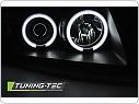 PŘEDNÍ SVĚTLA VW PASSAT, B5, 1997-2000, ANGEL EYES CCFL, ČERNÁ