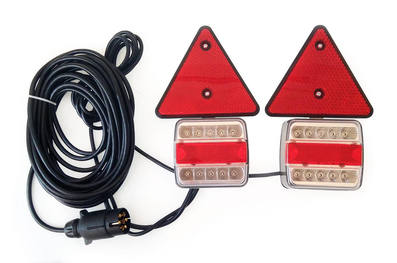 Sada LED SVĚTEL (B / CZ) pro magnet, trojúhelník + kabel 7,5 m