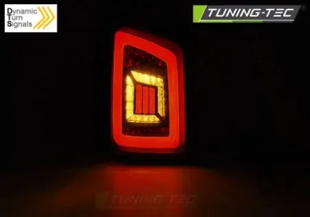 ZADNÍ SVĚTLA VW T5 2003-2015, LED BAR, KOUŘOVÉ, ČERVENÉ