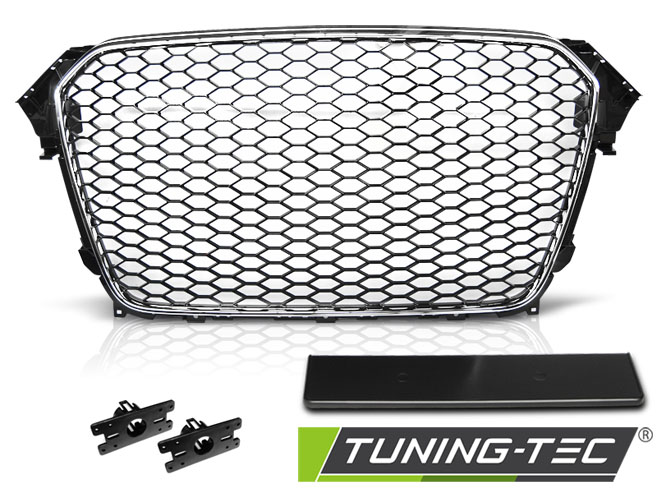 MASKA SPORTOVNÍ RS TYPE AUDI A4 B8 2011-2015 ČERNÁ,CHROM