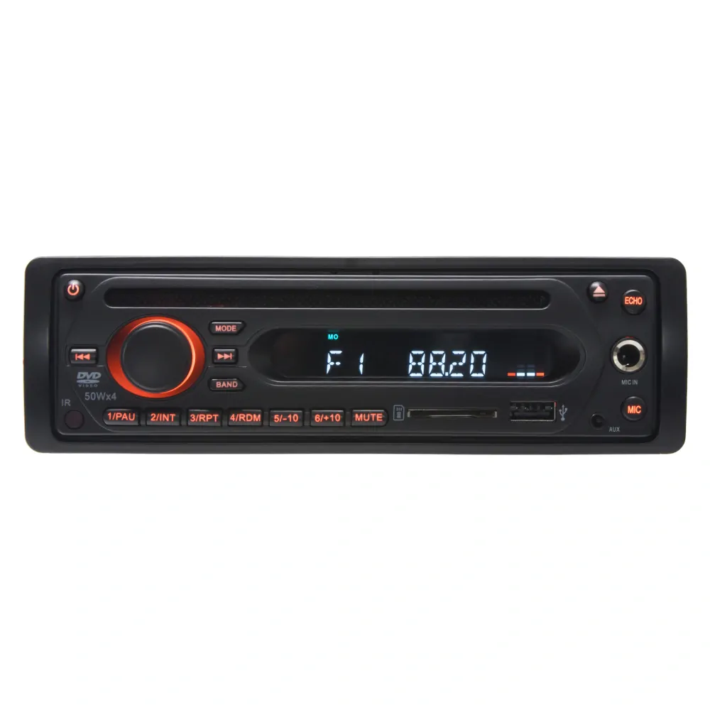 1DIN rádio pro autobusy s DVD/CD, 2x USB, SD, Mikrofon pro průvodce