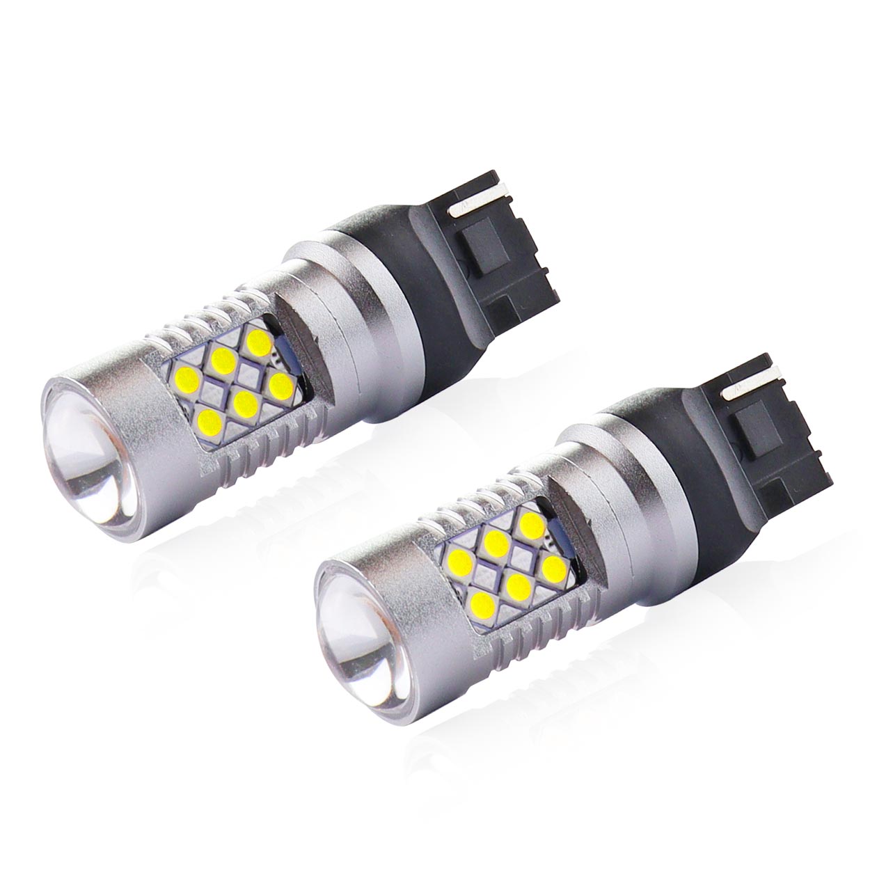CAN-BUS žárovky T20 (7440) 24 SMD LED bílé 6000°K, AMIO, 2 ks