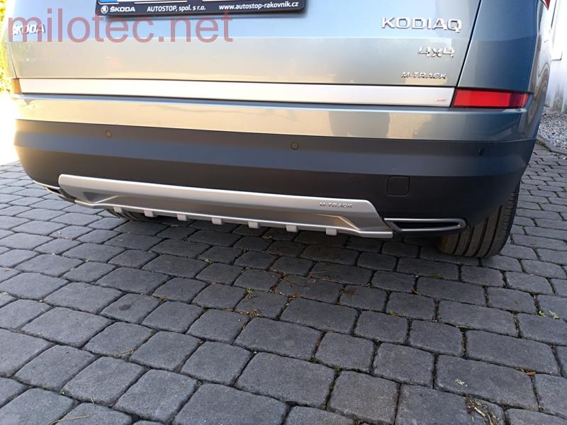 Difuzor zadního nárazníku - stříbrný matný, Kodiaq