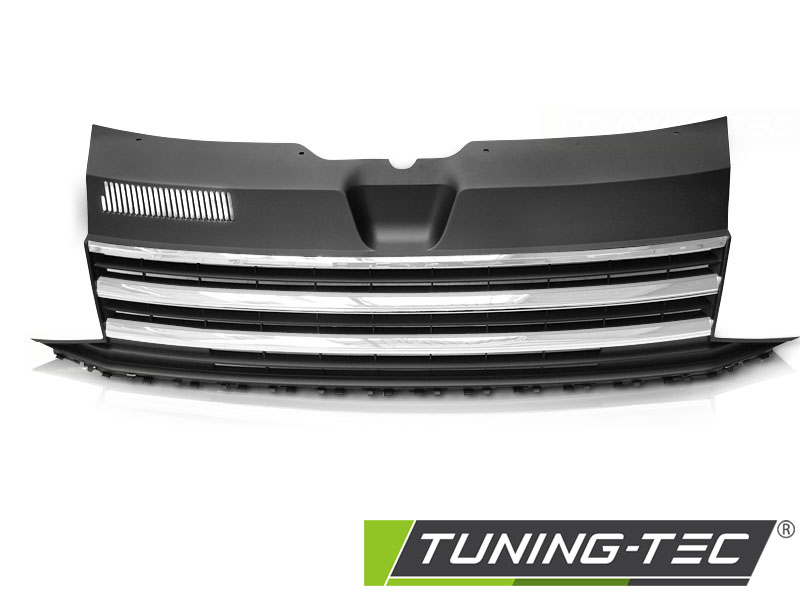SPORTOVNÍ MASKA BEZ ZNAKU VW T6 2015- BLACK CHROME