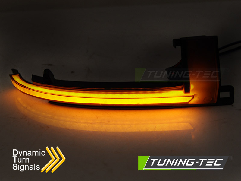 LED boční směrovky pro zrcátka Audi A3 08-10 / A4 07-10 / A5 07-10 / A6 08-10, Q3 11-17 kouřová SEQ LED